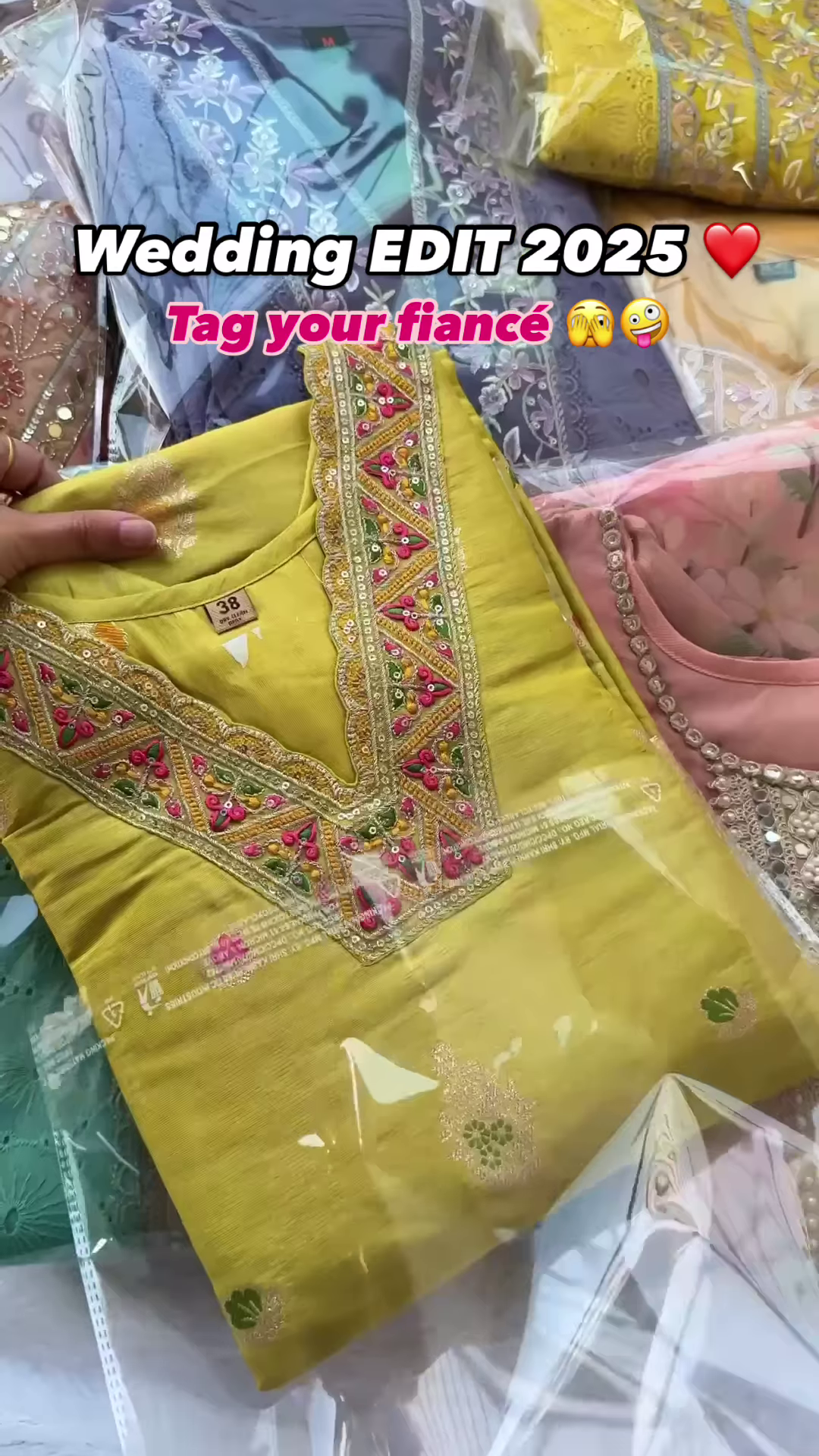 Wedding Edit 2025: Blush Pink Embellished Kurta - Image 3