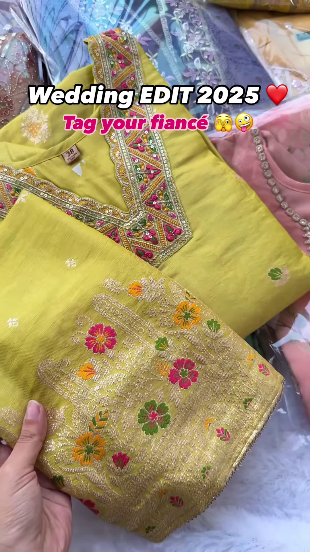 Wedding Edit 2025: Blush Pink Embellished Kurta - Image 5