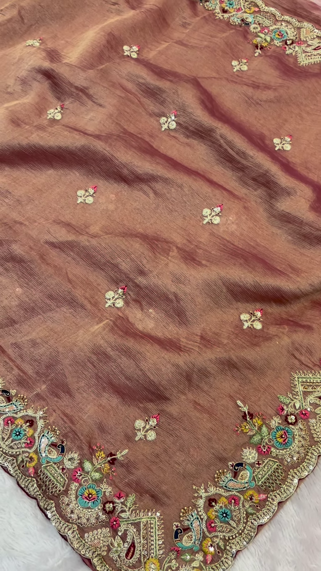 Luxury Handcrafted Peacock Embroidered Suit - Image 2