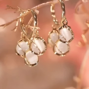 Delicate Petal Drop Earrings - Elegant Women's Floral-Inspired Jewelry