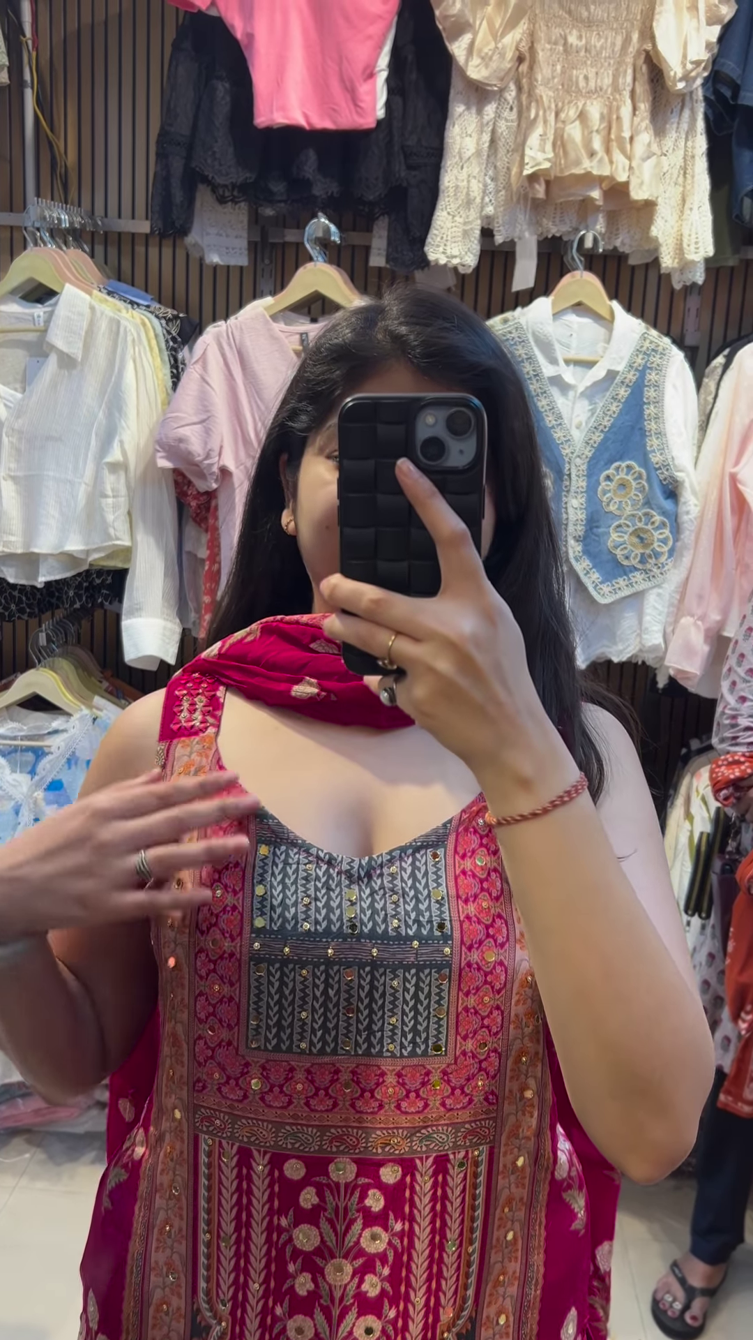 Elegant Floral Print Kurti Set with Dupatta - Women's Pastel Ethnic Wear - Image 2