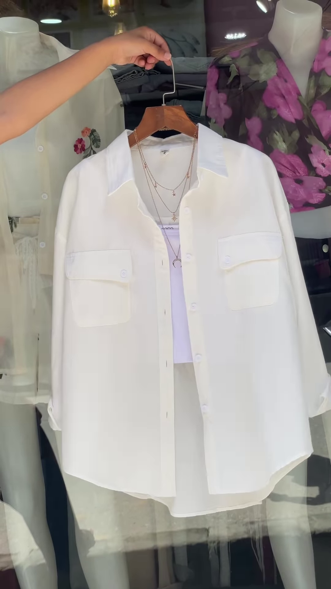 Vibrant Green Oversized Button-Down Shirt - Women's Stylish Casual Top with Pockets - Image 5