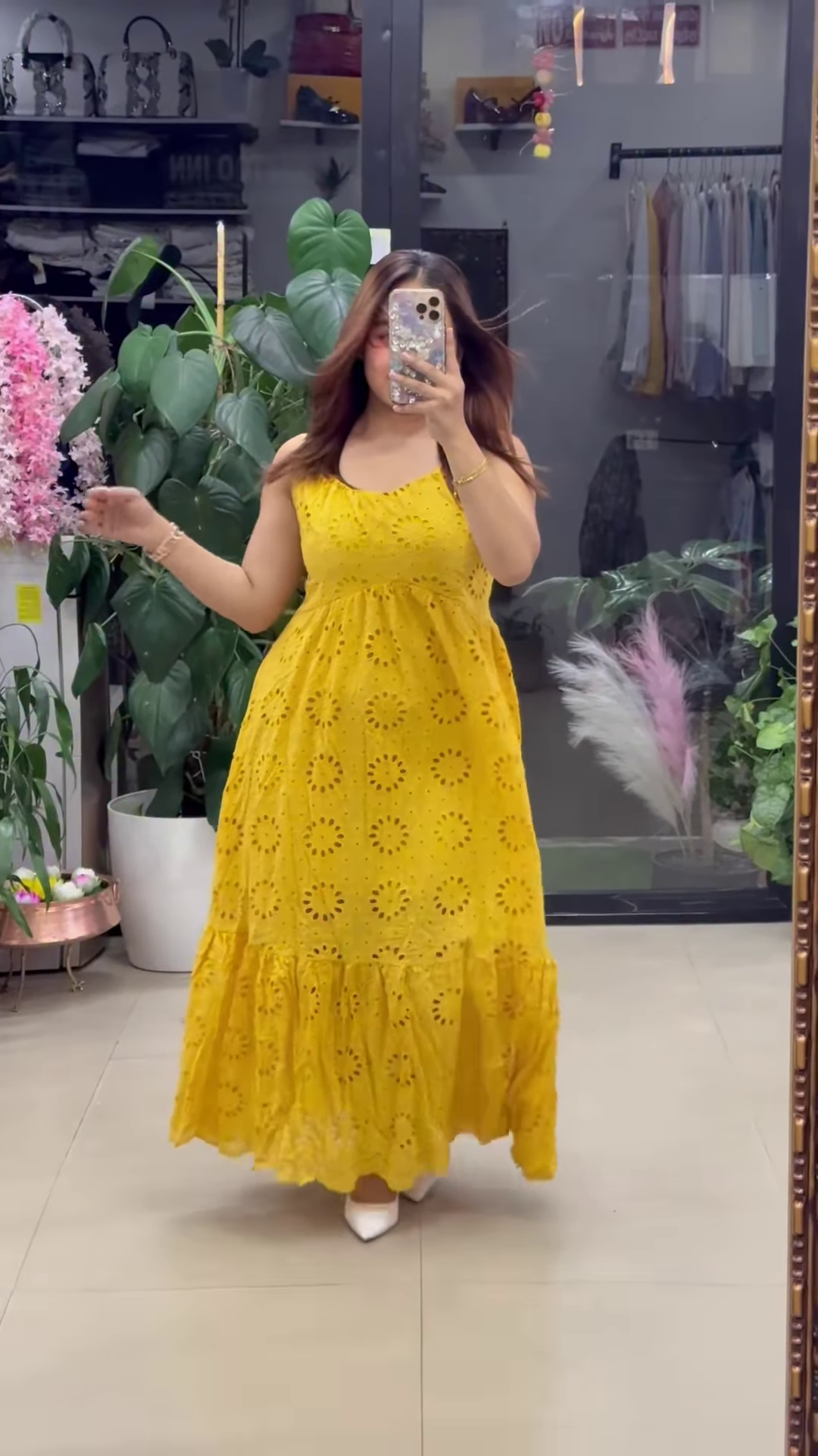 Women’s White Floral Cut-Out Maxi Dress – Ethereal Boutique-Style Occasion Wear - Image 4