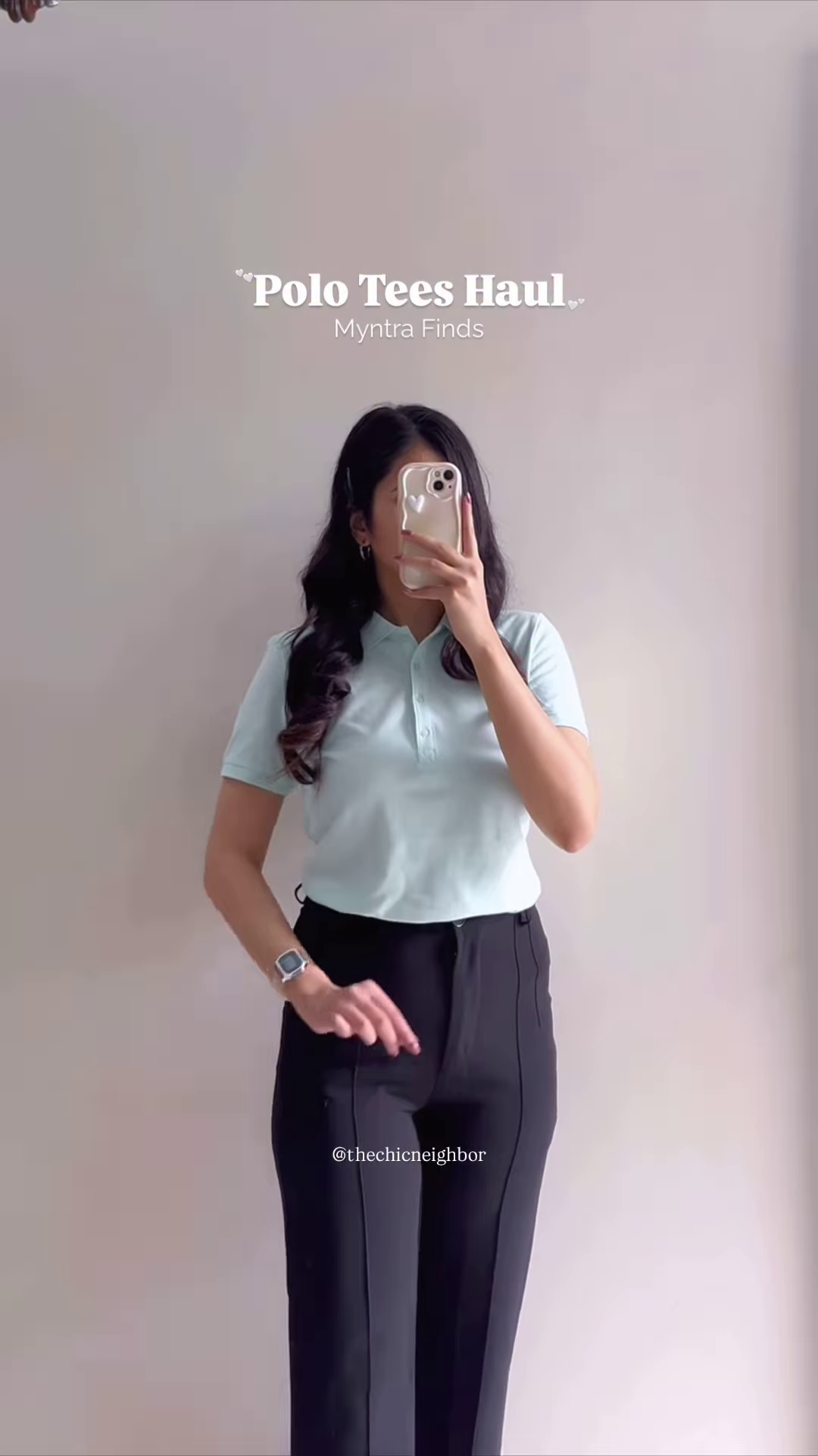 Navy Polo T-Shirt with White Pants – Smart Casual Streetwear Haul Look - Image 4